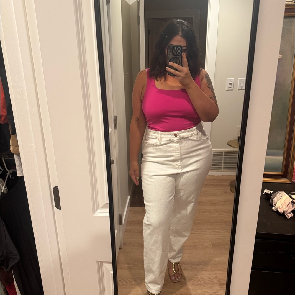 Universal Thread White Straight Leg Jeans